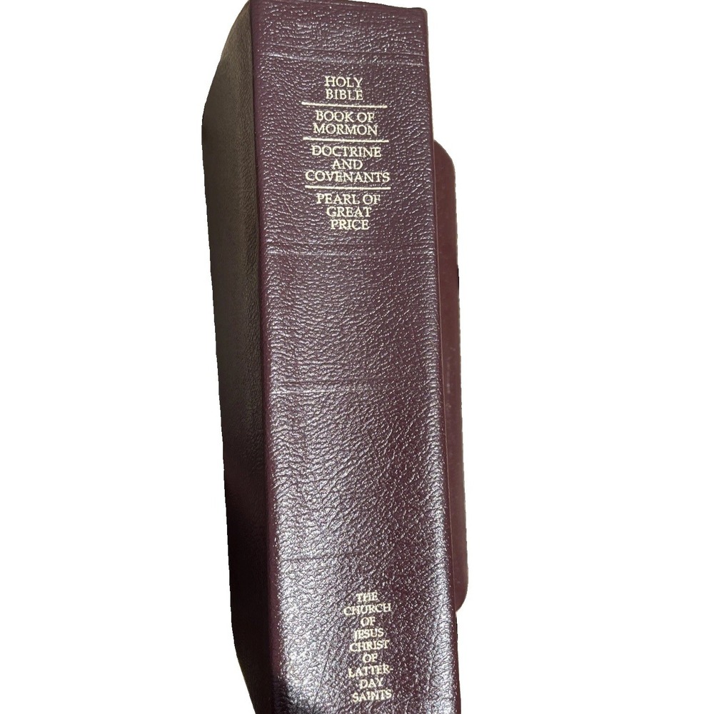 LDS 1979 Brown Quad Scriptures 7-1/4" x 5-1/4"